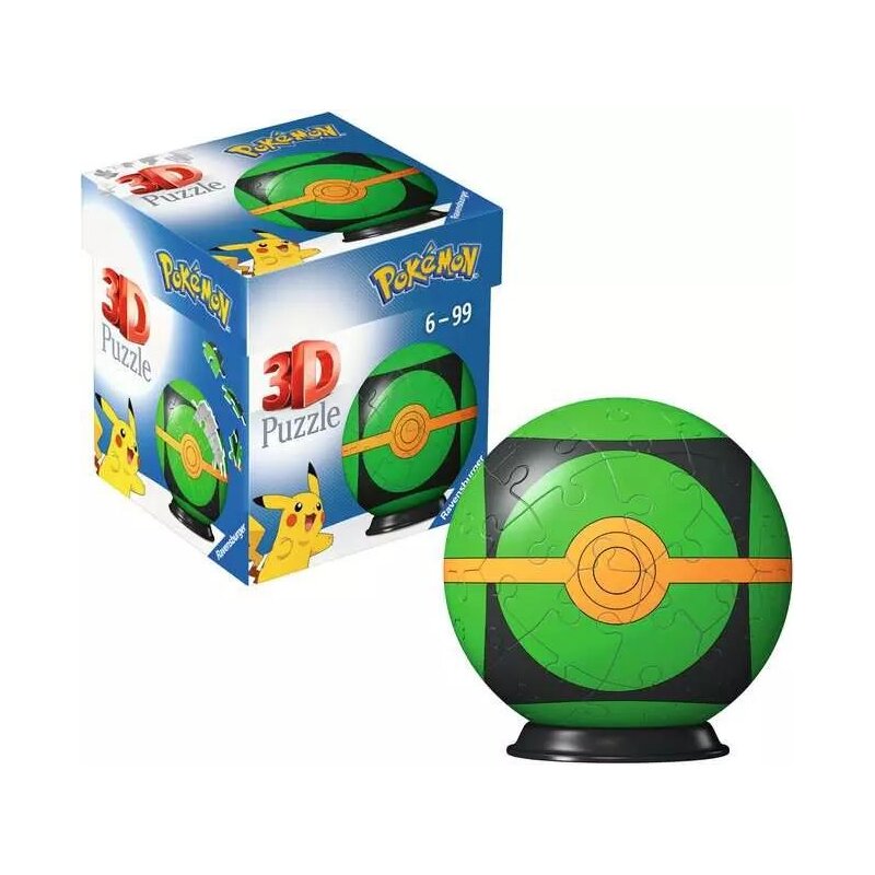 Puzzle 3D RAVENSBURGER Kula Pokémon Repeat Ball 11626 (54 elementy)