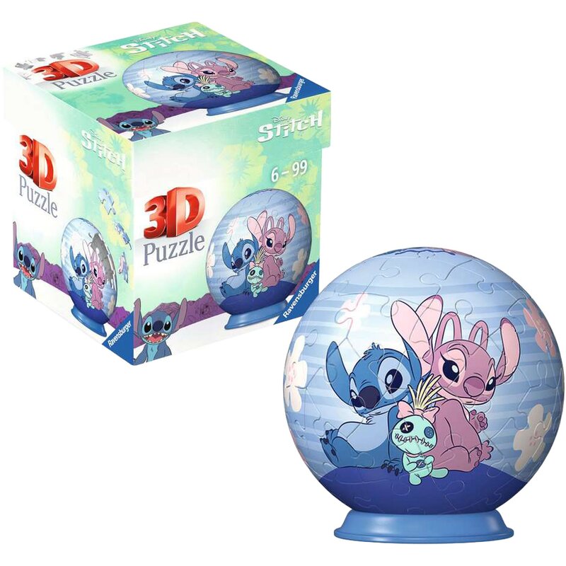 Puzzle 3D RAVENSBURGER Disney Stitch 3 11599 (55 elementów)
