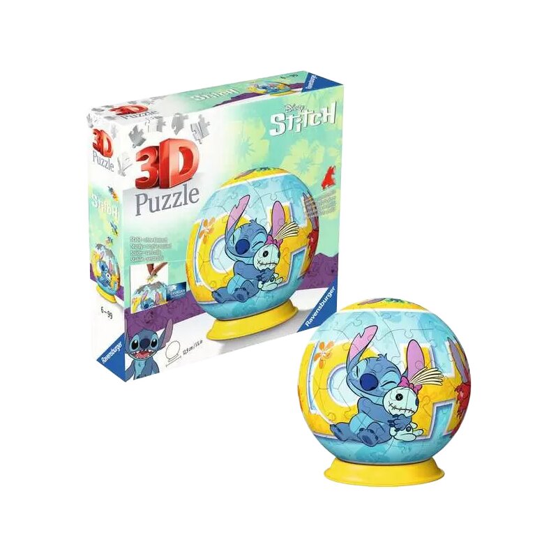 Puzzle 3D RAVENSBURGER Disney Stitch 11596 (73 elementy)