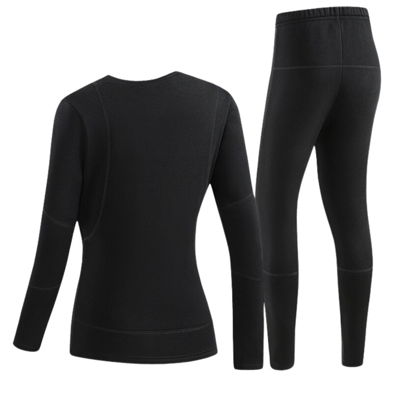 Bielizna podgrzewana MISSION AIR E-Underwear Women Set (rozmiar S) Czarny + 2 x Powerbank