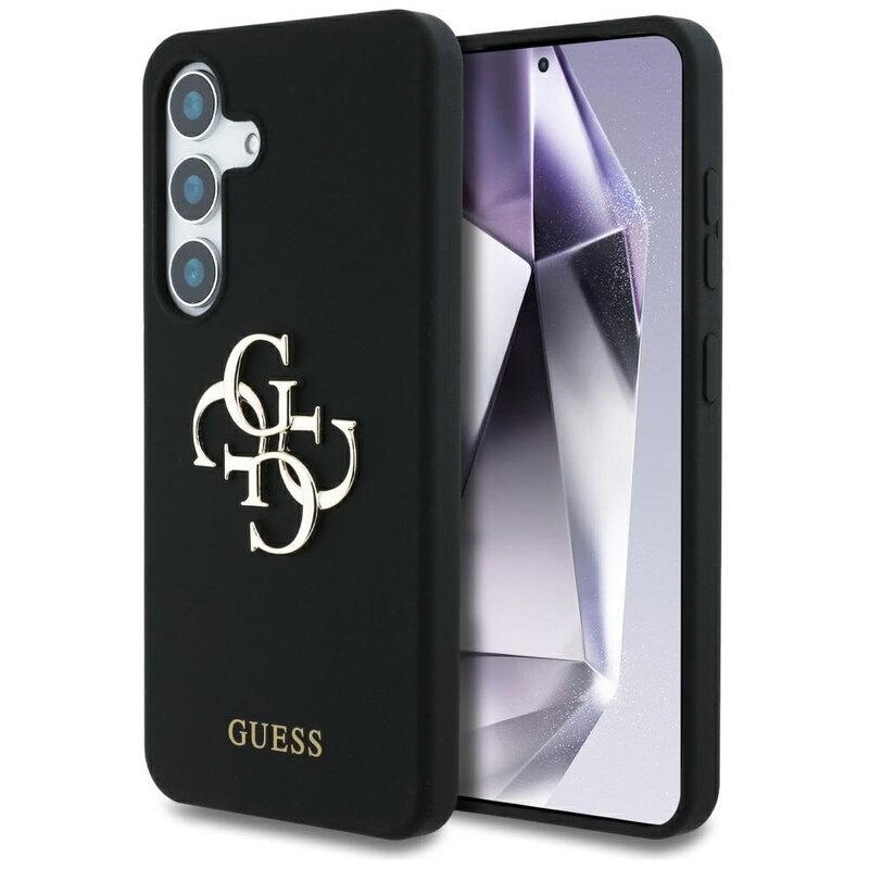 Guess Silicone Big 4G Logo Bottom Script Galaxy S25 Czarny