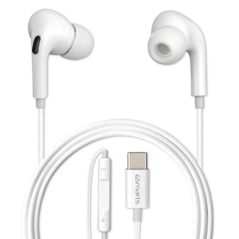 Słuchawki dokanałowe 4SMARTS Melody Digital Basic USB-C z przetwornikiem D/A Biały