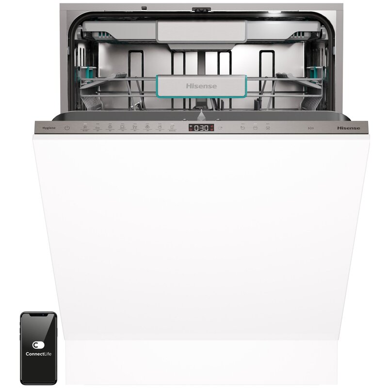 Zmywarka HISENSE HV693A65AD Energy Efficiency klasa A-10%  Autodozowanie 16 kompletów naczyń AutoOpen Wi-Fi ConnectLife