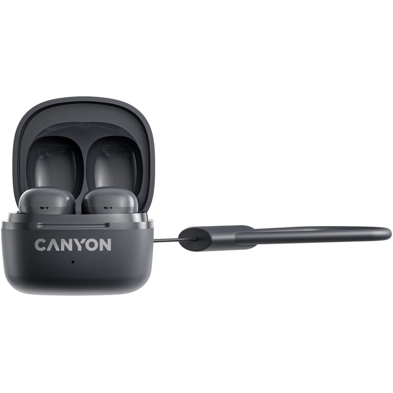 CANYON Słuchawki dokanałowe OnGo 4 mini TWS Szare