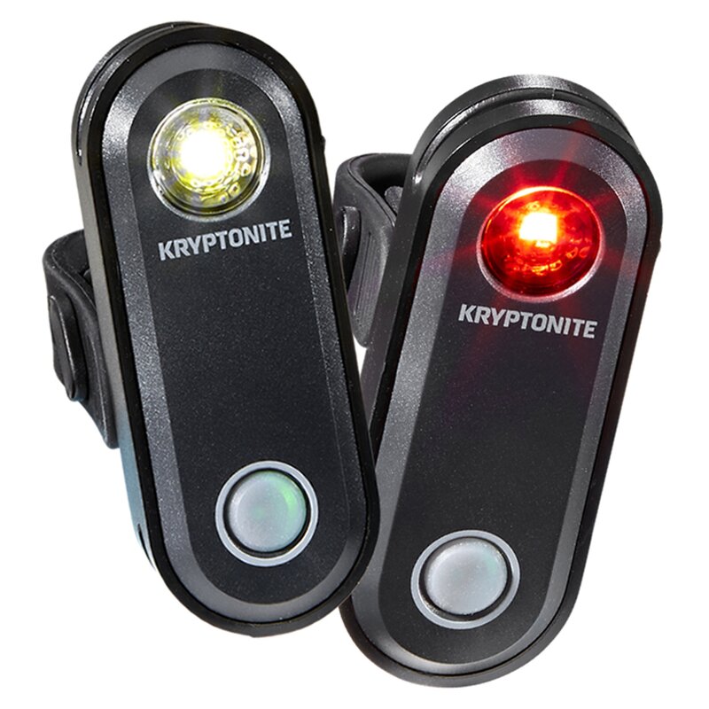 Zestaw lampek rowerowych KRYPTONITE Avenue F-65 R-30 Set