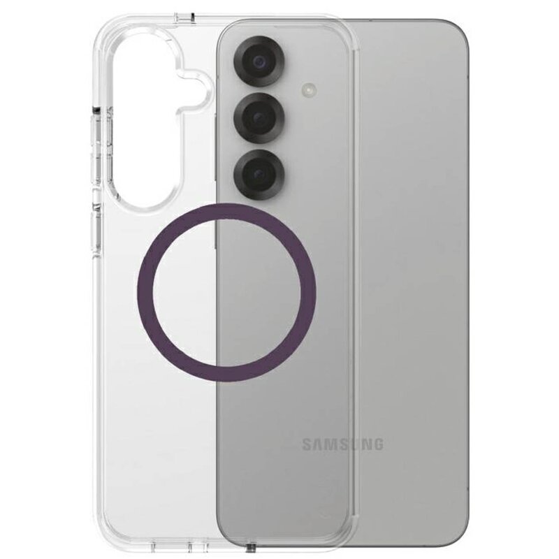 PanzerGlass CARE by Flagship Urban Combat Purple QI do Galaxy S25 Plus Przezroczysty
