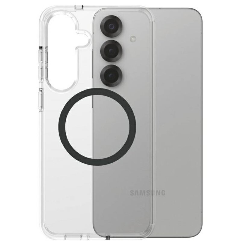 PanzerGlass Flagship Urban Combat Black QI do Galaxy S25 Plus Przezroczysty