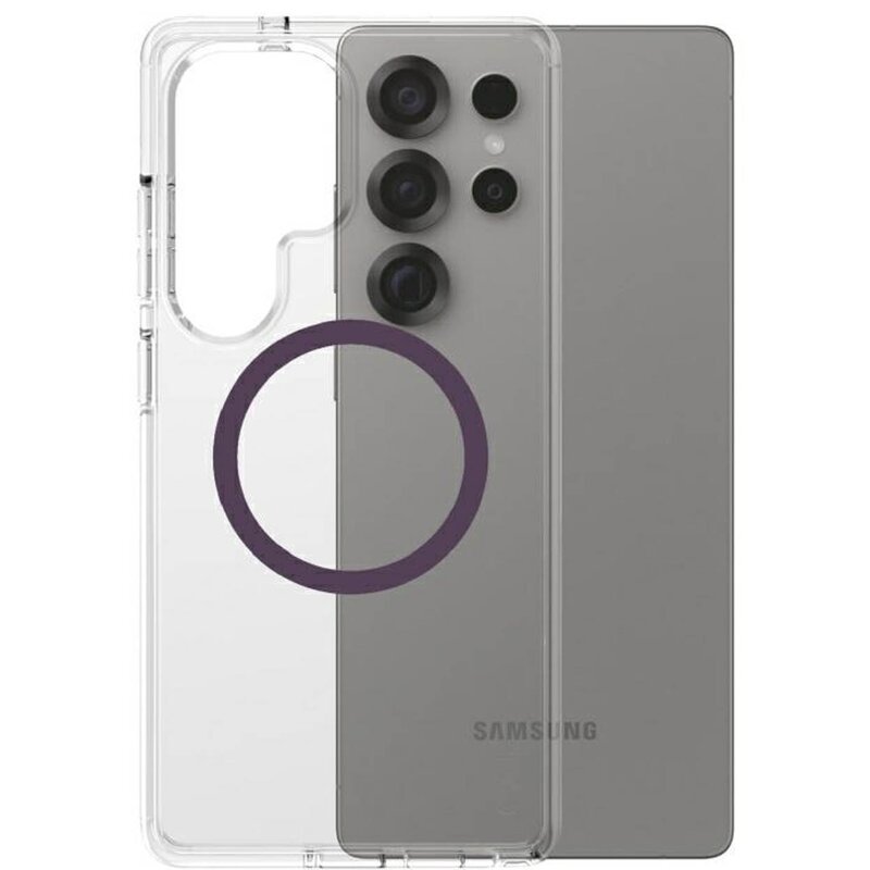 Etui PANZERGLASS Flagship Urban Combat do Samsung Galaxy S25 Ultra Przezroczysto-fioletowy