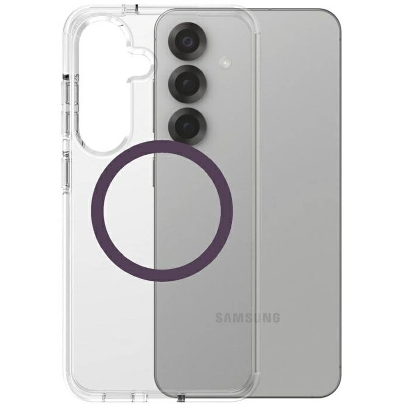 Etui PANZERGLASS Care Flagship Urban Combat Qi do Samsung Galaxy S25 Przezroczysto-fioletowy