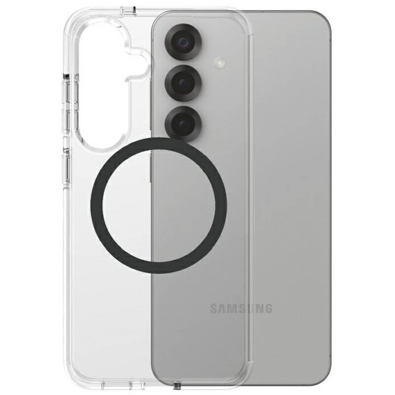 Etui PANZERGLASS Care Flagship Urban Combat Qi do Samsung Galaxy S25 Przezroczysto-czarny