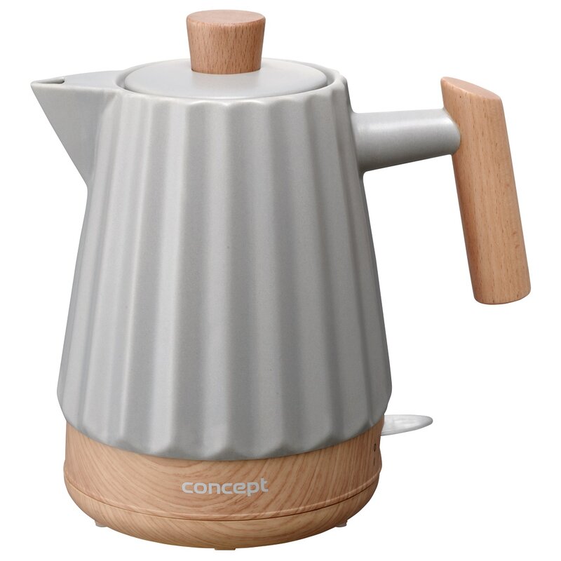 Czajnik CONCEPT Birdy RK0091 Jasnoszary (ceramiczny)