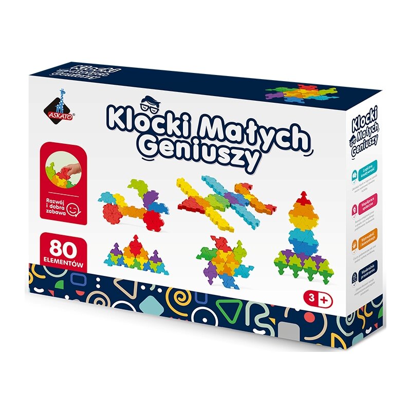 Klocki plastikowe ASKATO Klocki małych geniuszy 125220