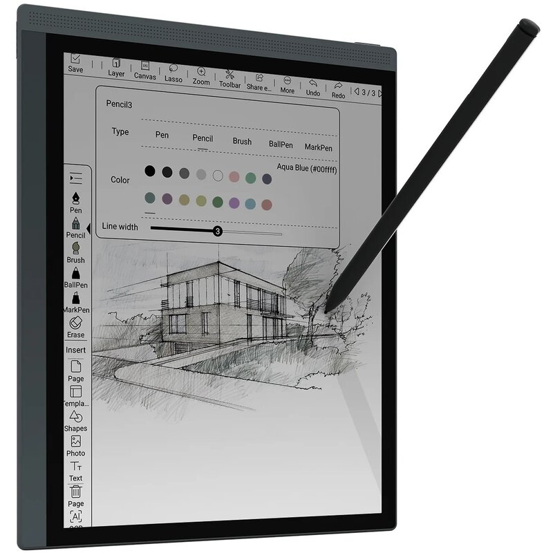 Czytnik e-booków BIGME B1051C CL 10.3", Podświetlany ekran, Wi-Fi Czarny