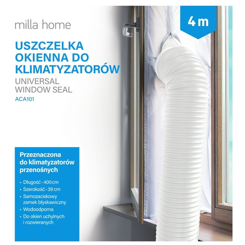 Uszczelka okienna MILLA HOME do klimatyzatorów przenośnych ACA101