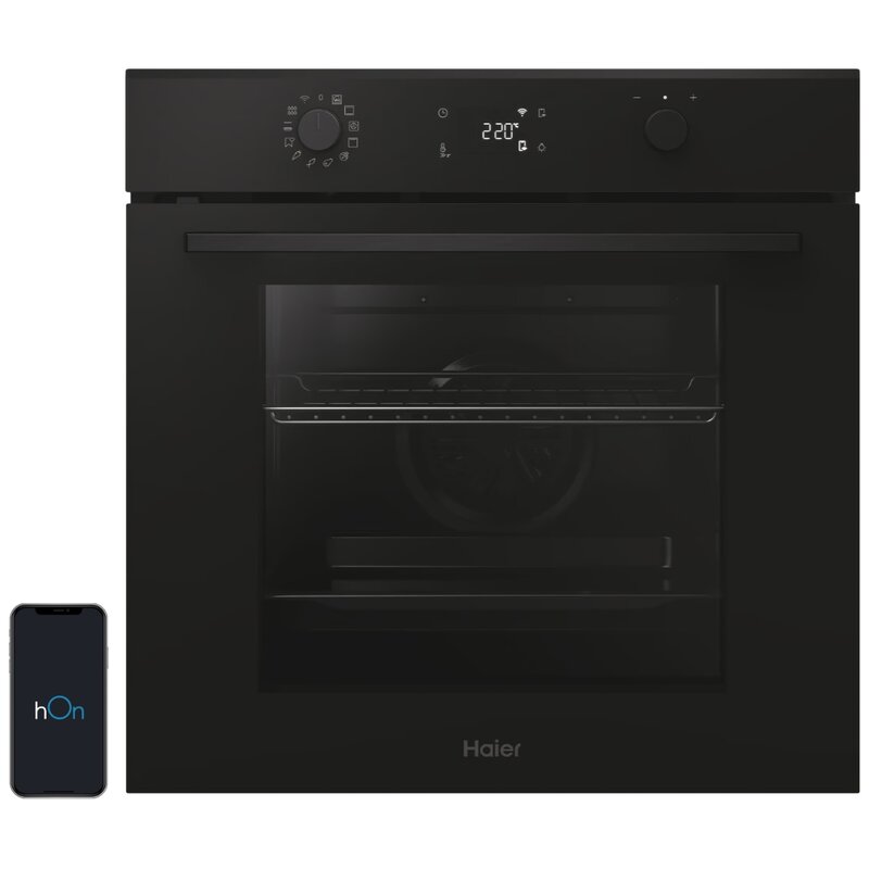 Haier ID Seria 2 H6 ID2P3B3EHTB Funkcje AI Termoobieg Zdalne sterowanie Czarne szkło