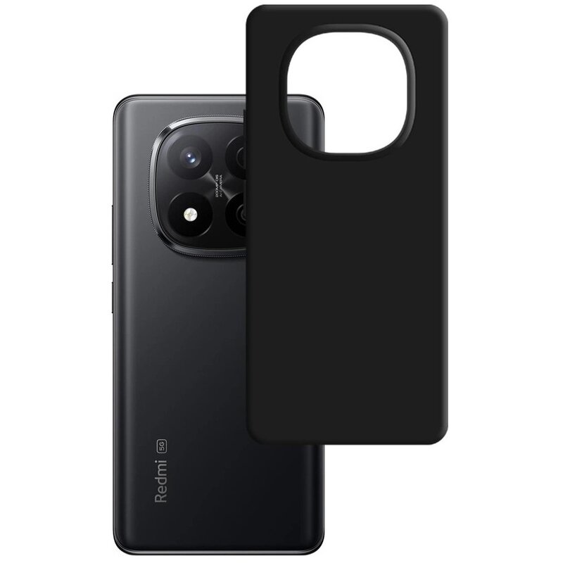 Etui 3MK Silicone Case do Xiaomi Redmi Note 14 Pro+ Czarny
