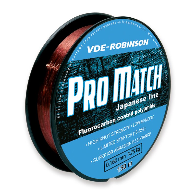 Żyłka VDE-ROBINSON Pro Match 0.14 mm / 150 m Czerwony