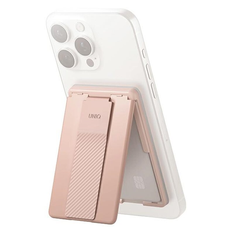 Etui portfel UNIQ Heldro ID MagSafe Różowy