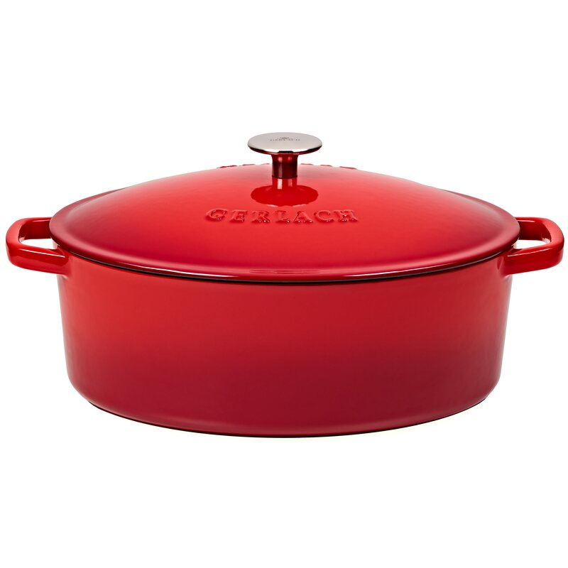 Gerlach Natur Iron Indukcja Żeliwo 5,5l Czerwony