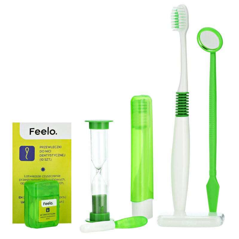 Zestaw ortodontyczny FEELO FU.DP.010.GRN.4 Zielony