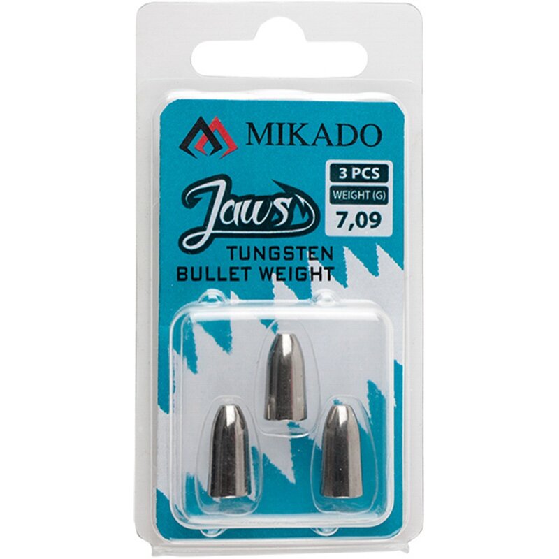 Ciężarek MIKADO Jaws Tungsten Bullet OMCJ-007P-8.86 8.86g (3 szt.)
