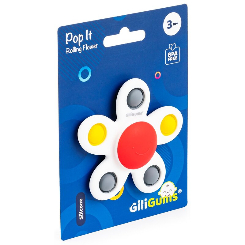 Gryzaki GILIGUMS Zakręcony Kwiatek Pop It GG30045 Wielokolorowy