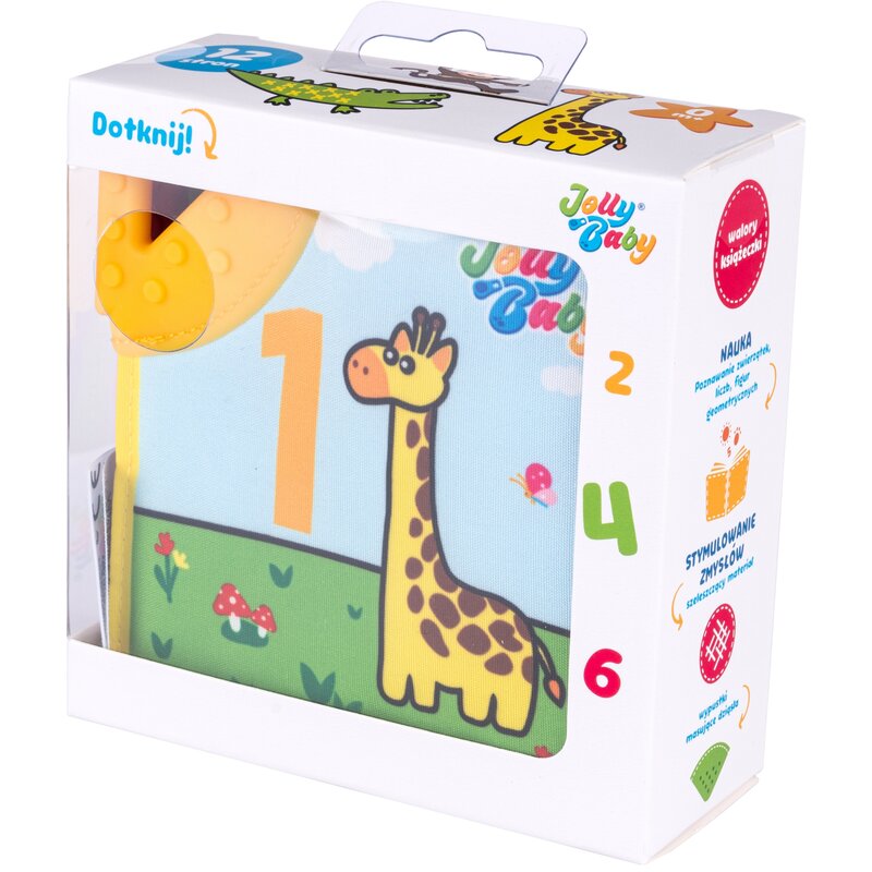 Zabawka JOLLY BABY Książeczka Gryzaki Zwierzęta JB 80590
