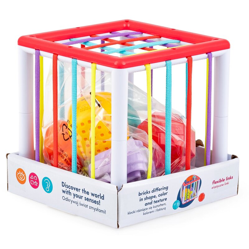 Zabawka edukacyjna TULIFUN Kostka pełna kształtów TF 30113