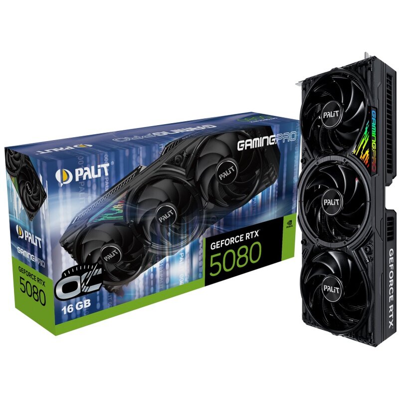 Karta graficzna PALIT GeForce RTX 5080 GamingPro OC 16GB DLSS 4.5