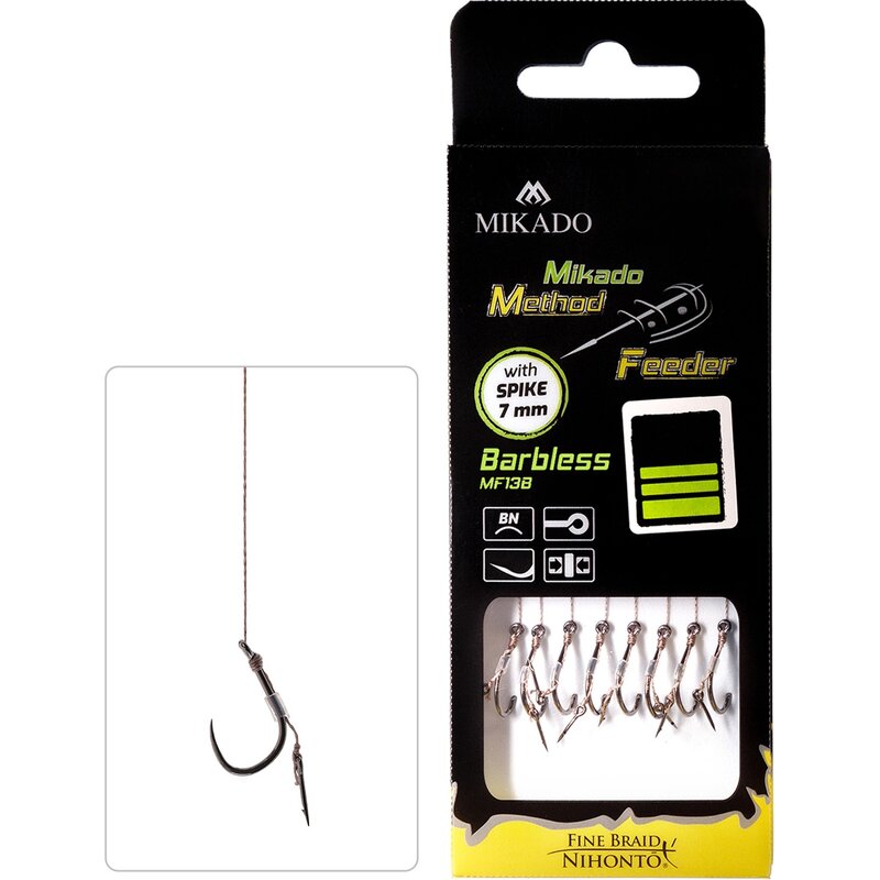Przypon MIKADO Method Feeder HMFB2805BI-10DB 0.12 mm / 10 cm (8 szt.)