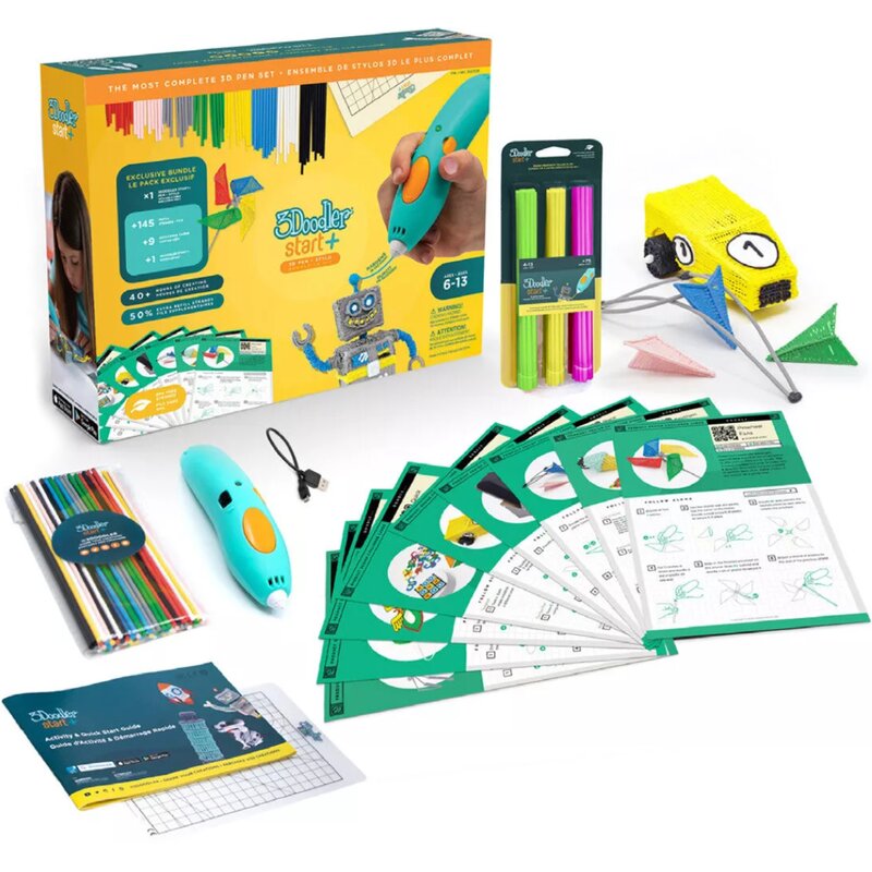 Długopis 3D 3DOODLER Start Plus EKO-plastik, Średnica dyszy 0.77 mm (zestaw rozszerzony)