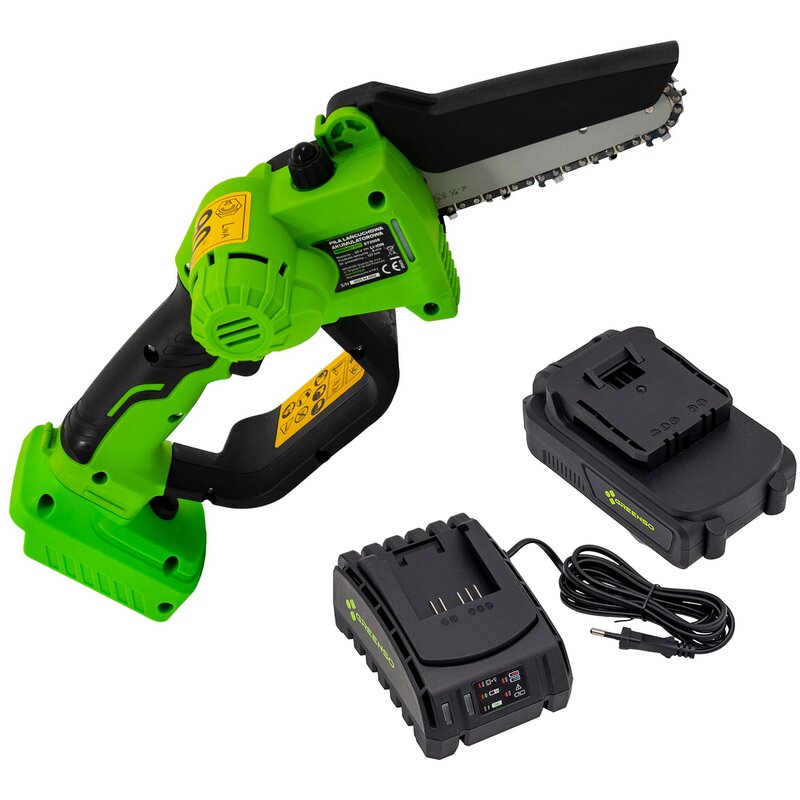 Piła łańcuchowa akumulatorowa GREENSO 20V UAO009-Z2 2Ah