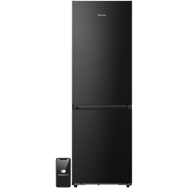 Lodówka HISENSE Pure Fit RB3K330SAFC No frost do obudowy 185cm Czarna