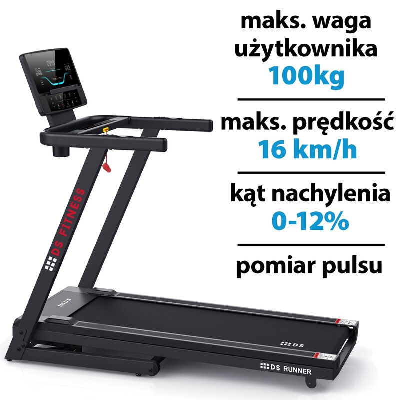 Bieżnia elektryczna DEL SPORT Runner AppReady DS-3308R 1305W 16km/h