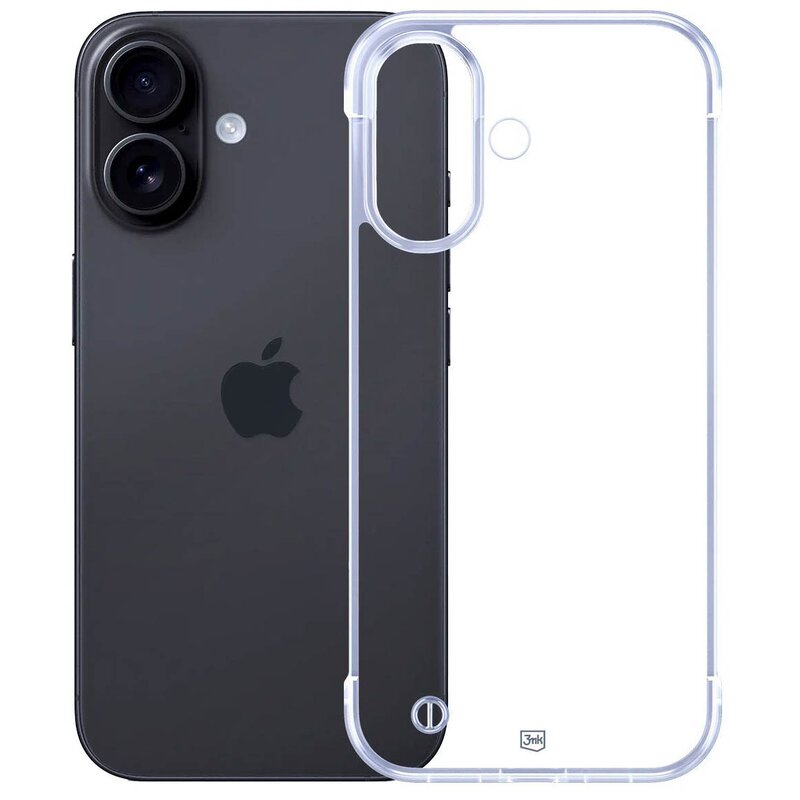 3mk Just20g Clear Case do iPhone 16 Przezroczysty