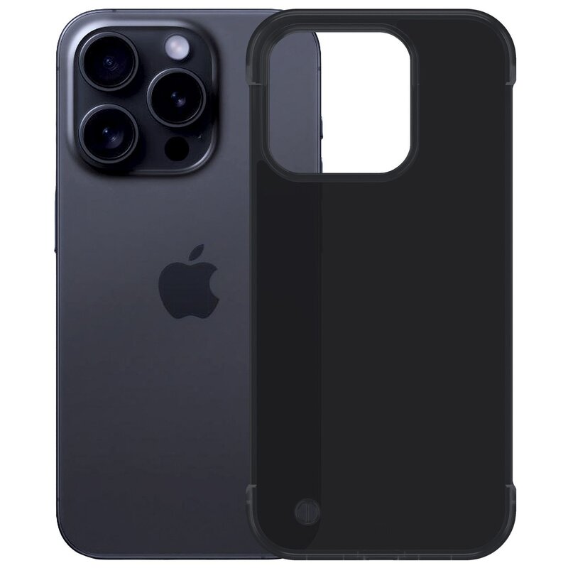 3mk Just20g Clear Case do iPhone 16 Pro Max Czarny