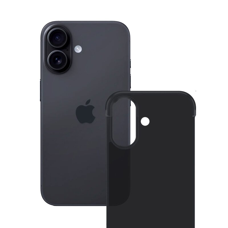 3mk Just20g Clear Case do iPhone 16 Czarny