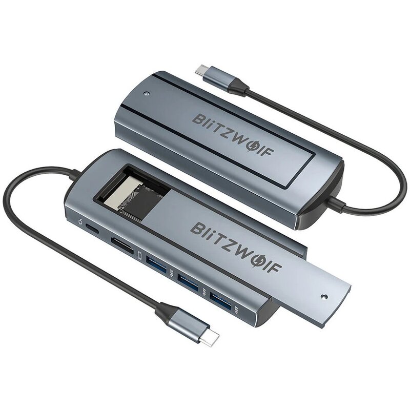 Hub BLITZWOLF BW-NEO TH13 USB Typu C, Aktywny