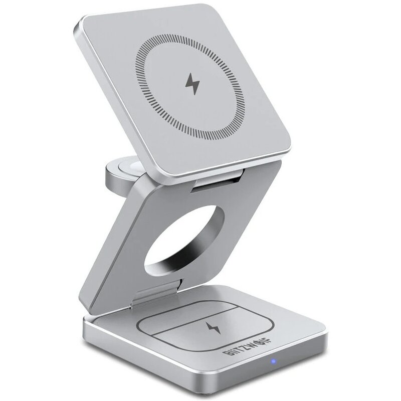 Ładowarka indukcyjna BLITZWOLF BW-IW30 3w1 20W Srebrny Qi