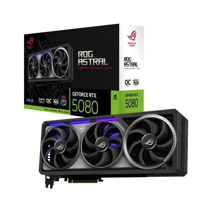 Karta graficzna ASUS GeForce RTX 5080 ROG Astral OC 16GB DLSS 4.5