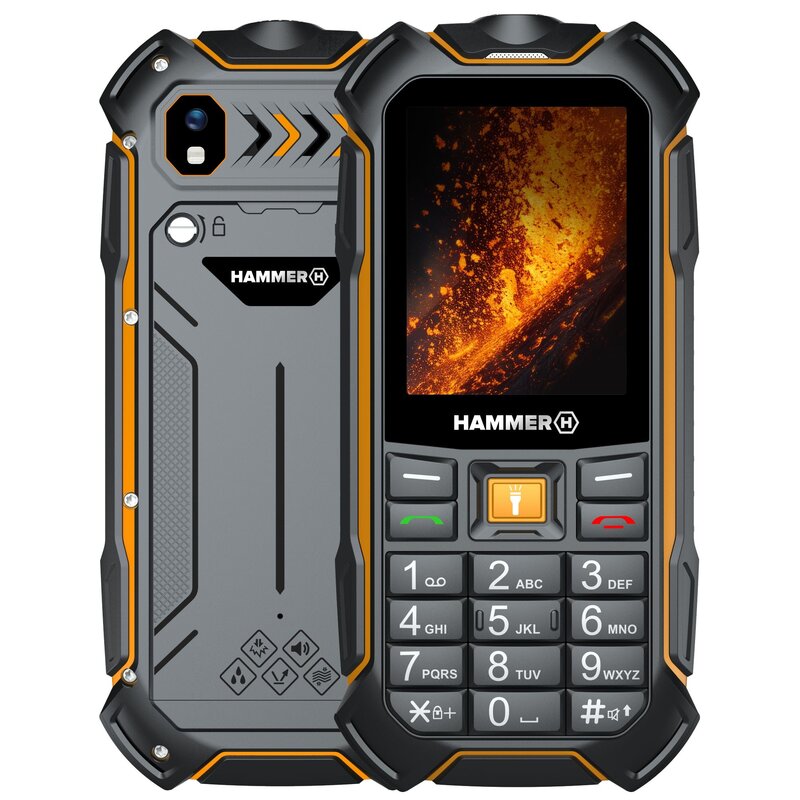 HAMMER Boost 2 LTE 2,4" 2Mpix Czarno-pomarańczowy