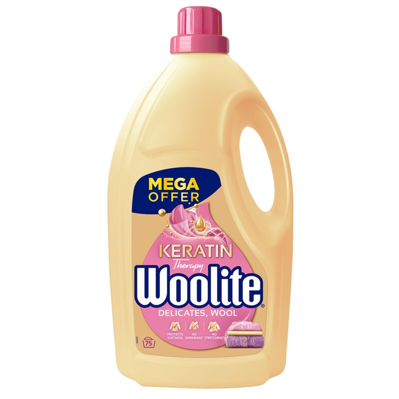 Płyn do prania WOOLITE Keratin Therapy 2 x 4500 ml + Płyn do prania WOOLITE Keratin Therapy Czarny 4500 ml