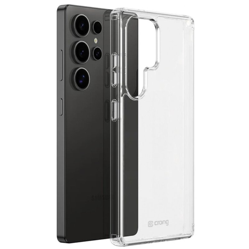 Etui CRONG Crystal Shield Cover do Samsung Galaxy S25 Ultra Przezroczysty