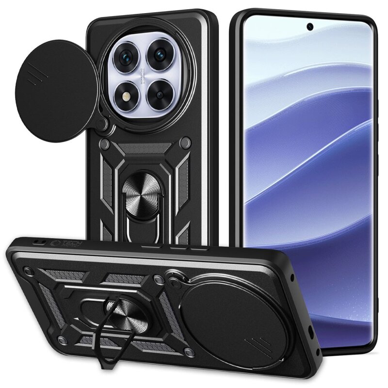Etui TECH-PROTECT Camshield Pro Xiaomi Redmi Note 14 Pro+ Plus 5G Czarny Mat