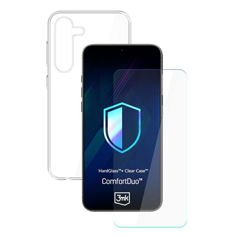 Etui 3MK ComfortDuo Clear do Samsung Galaxy S25+ Przezroczysty + szkło hartowane