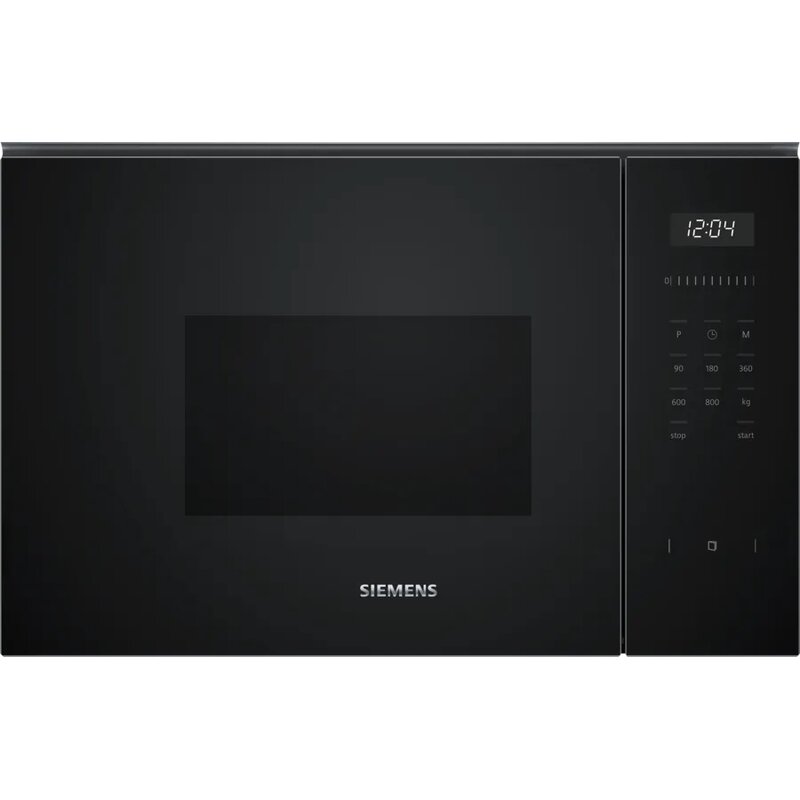 Kuchenka mikrofalowa SIEMENS BF525LMB1 IQ500 800W średnica 25.5 cm pojemność 20L TouchControl CookControl Czarny