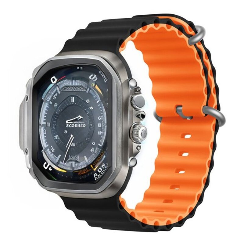 Pasek DEVIA Deluxe Sport6 do Apple Watch do koperty 38/40/41mm Czarno-pomarańczowy