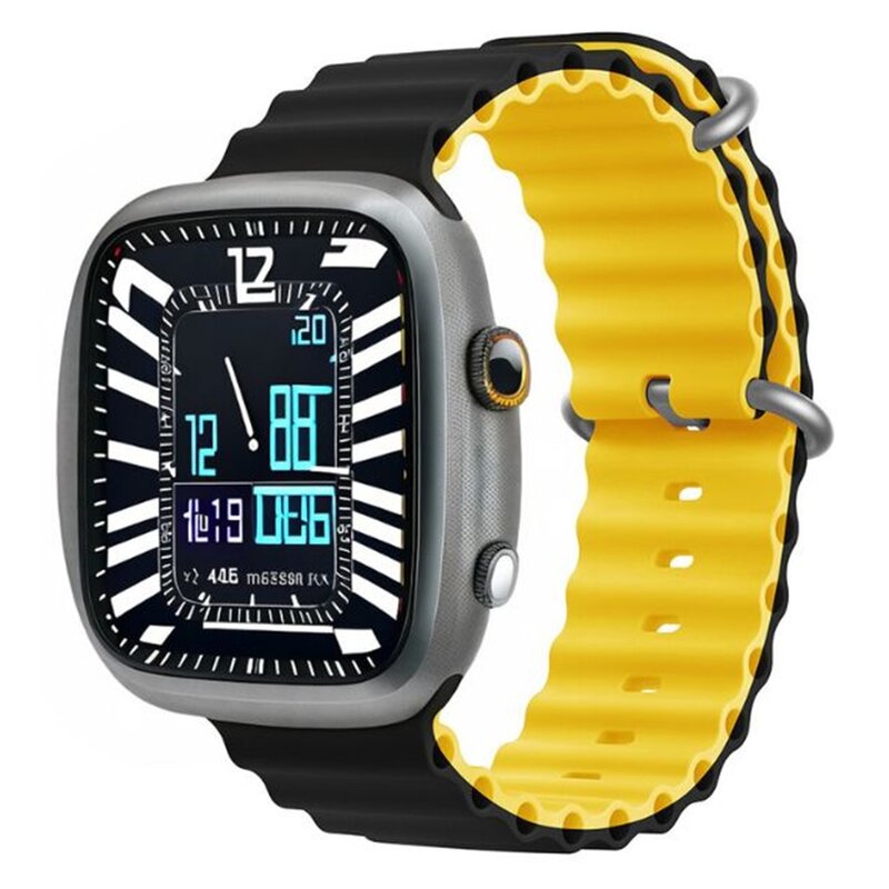 Pasek DEVIA Deluxe Sport6 do Apple Watch do koperty 38/40/41mm Czarno-żółty
