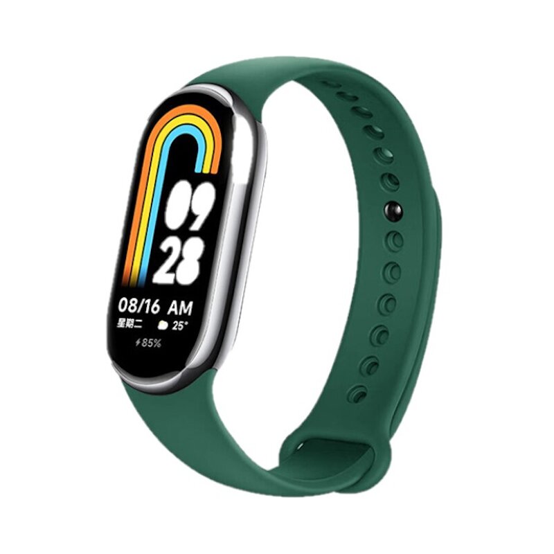 Pasek DEVIA Deluxe Sport do Xiaomi Mi Band 8 Ciemnozielony