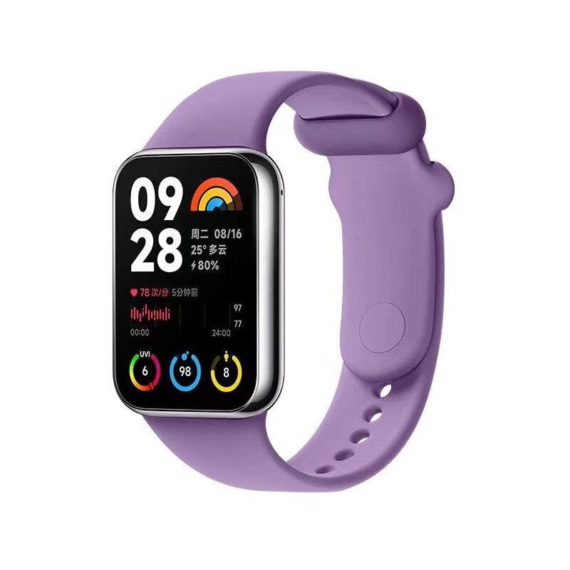 Pasek DEVIA Deluxe Sport do Xiaomi Mi Band 8 Pro/Redmi Watch 4 Lawendowy